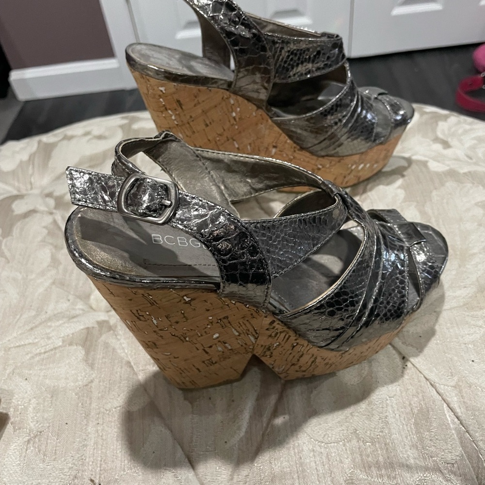 Bcbgeneration Silver Women's Sandals - image 3